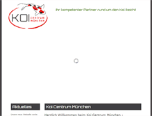 Tablet Screenshot of koi-centrum-muenchen.de